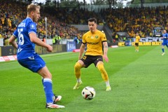 KATOWICE 18.05.2025MECZ 33. KOLEJKA PKO EKSTRAKLASA SEZON 2024/25 --- POLISH FOOTBALL TOP LEAGUE MATCH: GKS KATOWICE - LECH POZNANMICHAL GURGUL MARCIN WASILEWSKI FOT. KRZYSZTOF HELIOS/400MM