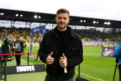 KATOWICE 18.05.2025MECZ 33. KOLEJKA PKO EKSTRAKLASA SEZON 2024/25 --- POLISH FOOTBALL TOP LEAGUE MATCH: GKS KATOWICE - LECH POZNANFILIP SZYMCZAK FOT. KRZYSZTOF HELIOS/400MM