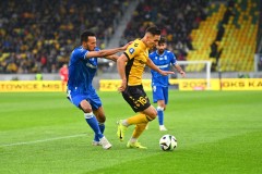 KATOWICE 18.05.2025MECZ 33. KOLEJKA PKO EKSTRAKLASA SEZON 2024/25 --- POLISH FOOTBALL TOP LEAGUE MATCH: GKS KATOWICE - LECH POZNANGRZEGORZ ROGALAFOT. KRZYSZTOF HELIOS/400MM