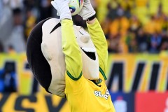 KATOWICE 28.07.2025MECZ 2. KOLEJKA PKO EKSTRAKLASA SEZON 2025/26 --- POLISH FOOTBALL TOP LEAGUE MATCH: GKS KATOWICE - ZAGLEBIE LUBINMASKOTKA GKSFOT. KRZYSZTOF HELIOS/400MM