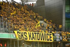 WARSZAWA 10.08.2025MECZ 4. KOLEJKA PKO EKSTRAKLASA SEZON 2025/26 --- POLISH FOOTBALL TOP LEAGUE MATCH: LEGIA WARSZAWA - GKS KATOWICEKIBICE GKS KATOWICEFOT. KRZYSZTOF HELIOS/400MM