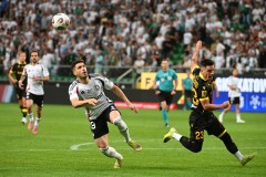 WARSZAWA 10.08.2025MECZ 4. KOLEJKA PKO EKSTRAKLASA SEZON 2025/26 --- POLISH FOOTBALL TOP LEAGUE MATCH: LEGIA WARSZAWA - GKS KATOWICERUBEN VINAGRE MARCIN WASILEWSKIFOT. KRZYSZTOF HELIOS/400MM